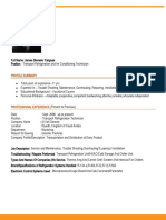 Resume Format - Refrigeration Tech (Final)