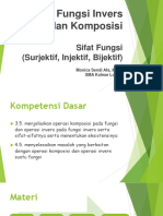 20 21 X W.5.1. Sifat Fungsi Surjektif, Injektif, Bijektif