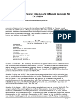 A Combined Statement of Income and Retained Earnings For DC PDF