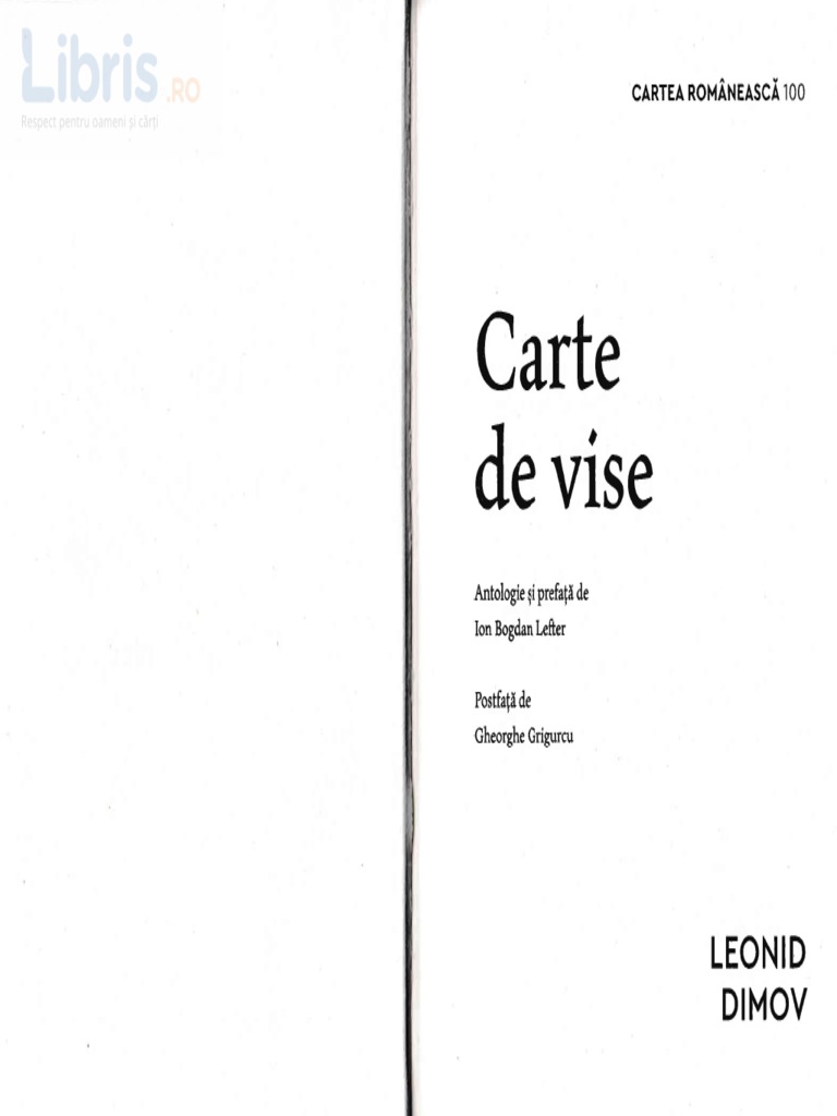 Carte de Vise Leonid Dimov PDF