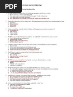 Download MULTIPLE CHOICE QUESTIONS IN TAX REVIEW Jan 5 by Quasi-Delict SN49123706 doc pdf