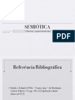 Análise de Barthes sobre a estrutura do mito segundo a semiótica