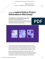 Project Deliverables in Website Design