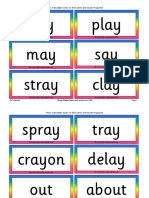 Day Play May Say Stray Clay: Phase 5 Decodable Words For Dfes Letters and Sounds Programme