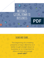 Meetings 1 - Small Talk Starting A Meeting PDF