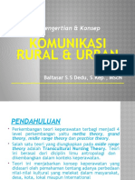 P1 - Komunikasi Rural & Urban