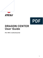Dragon Center User Guide: (For MSI's Motherboards)