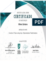 Certificado Alpha Lumen 2 PDF