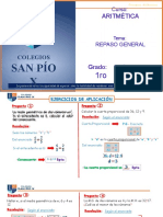 Viii Unidad 1ro de Sec Aritmetica Repaso General - IV Bimestre