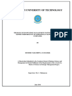 Dissertation MSC Strategic Management PDF