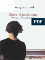 Georg Simmel - Sobre el pesimismo
