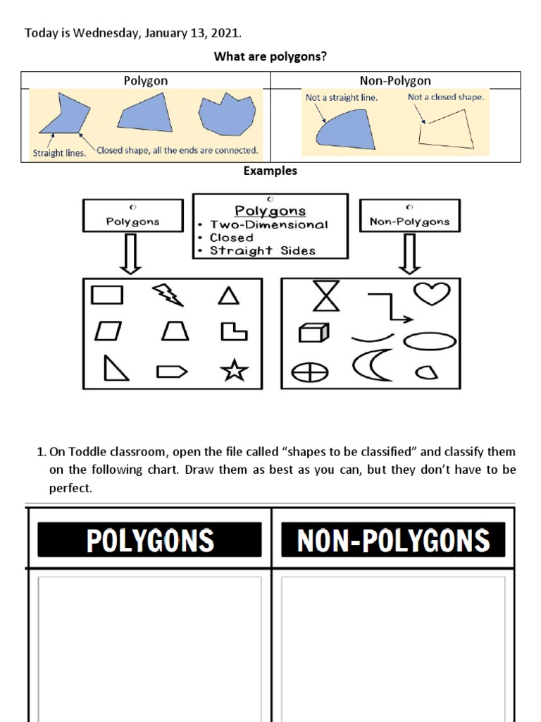 Classify The Shapes | PDF