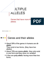 Multiple Alleles: Genes That Have More Than Two Alleles