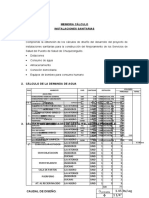 03 Memoria Calculo Sanitarias