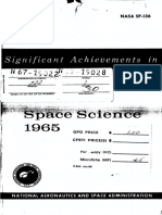 Significant Achievements in Space Science 1965