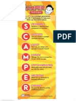 SCAMPER Wall Graphic Poster 7 - X 20 - Bizarredesignlab