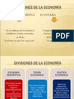 3ra Presentación - Divisiones de La Economía