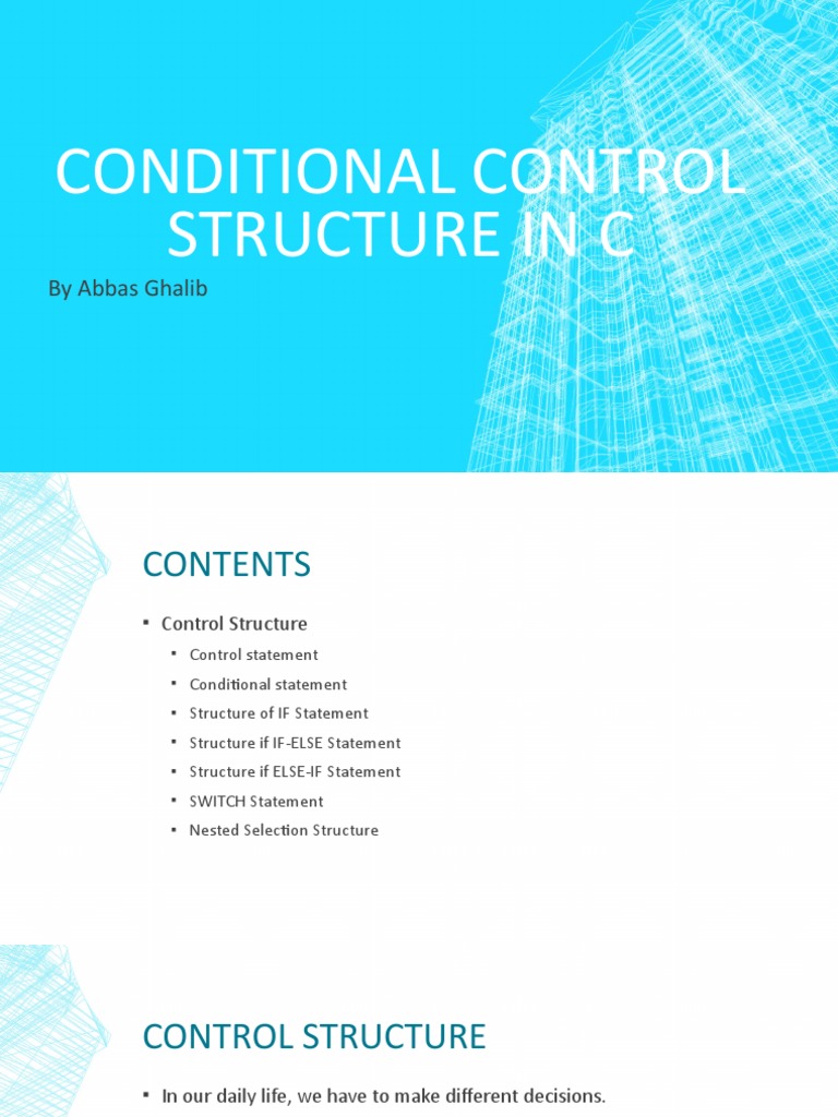 Conditional Control Structure Chap - 04 - Class - 10 | PDF | Control ...