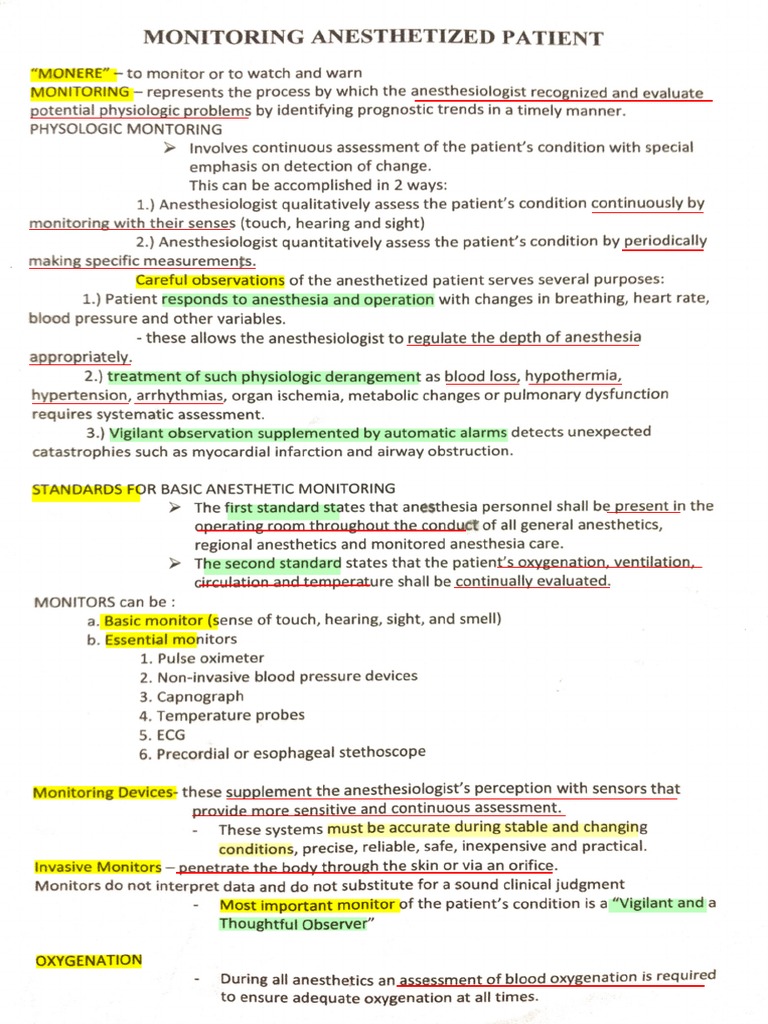 Anesthesia 3 PDF Anesthesia Blood Pressure