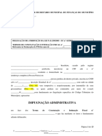 Modelo - Impugnação - Termos de Intimação Fiscal - ITR