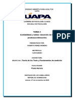 TAREA 10 Teoría de los Tests y Fundamentos de medición