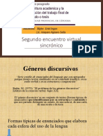 Clase 2: Géneros Discursivos y Las Voces en El Texto