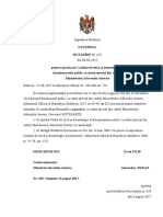 Hotărârea de Guvern Nr. 629.2017 Pentru Aprobarea Codului de Etică Și Deontologie Al Funcționarului Public Cu Statut Special Din Cadrul Ministerului Afacerilor Interne