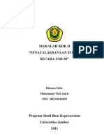 Penatalaksanaan Stress II (By - Muhammad Ulul Amrie)