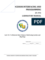 Microprocessor Interfacing and Programming: Laboratory Manual