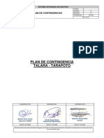 Plan de Contingencia Turbos Talara Tarapoto PDF