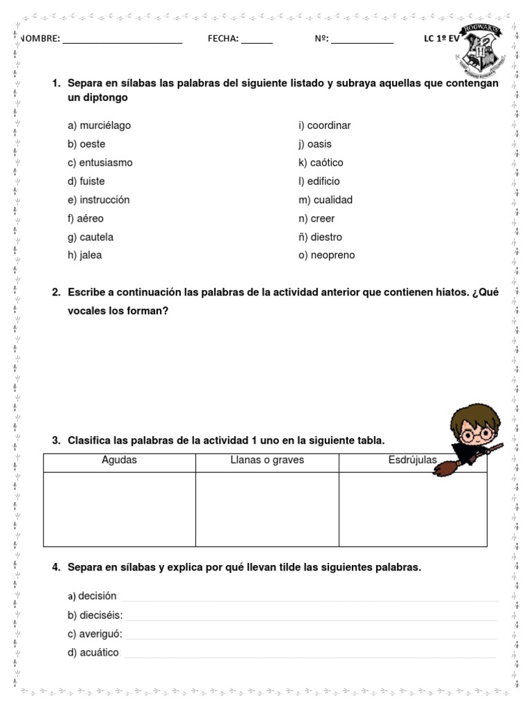 Ejercicios de Fonética y Ortografía | PDF | Voz humana | Comunicación oral