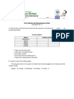 Data Collection and Representation in Tables