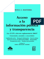 ACCESO A LA INFORMACION PUBLICA Y TRANSPARENCIA. 2017. Marcela Baster PDF