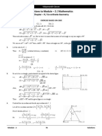 Cordinate Geometry - Ine Solution