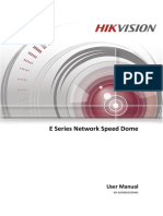 E Series Network Speed Dome: User Manual