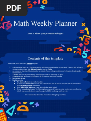 Math Weekly Planner bv Slidesgo.pptx