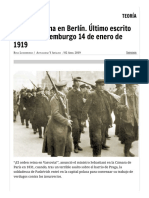 Izquierda Revolucionaria - El Orden Reina en Berlín. Último Escrito de Rosa Luxemburgo 14 de Enero de 1919