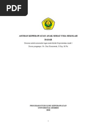 Asuhan Keperawatan Anak Sehat Usia Sekolah Dasar By Muhammad Ulul Amrie