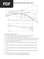 Symmetrical Parabolic Sag Lesson Example PDF