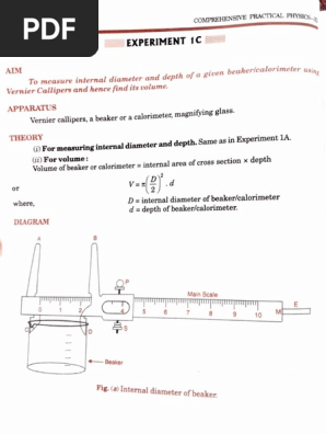 Experiment 2 Physics Pdf Metrology Scientific Observation