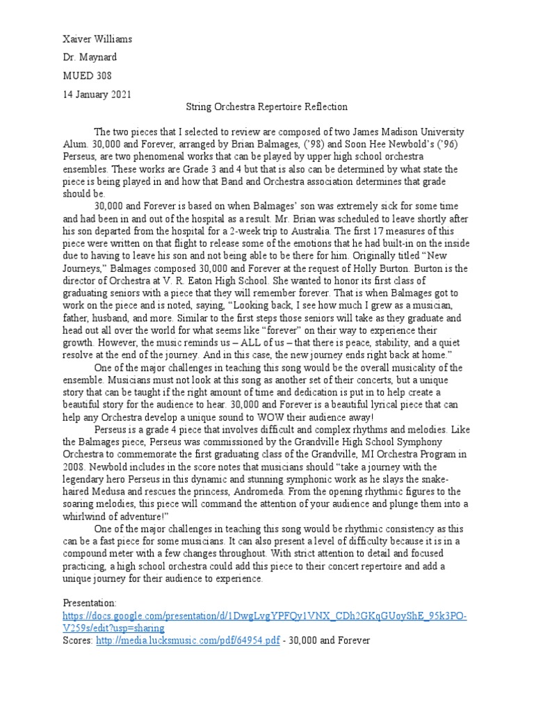 String Orchestra Repertoire PDF Orchestras Performing Arts