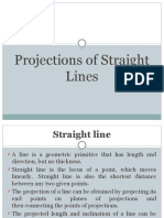 Projections of Straight Lines
