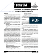 DD-09M - Standard Installations & Bedding Factors For The Indirect Design Method