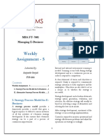 Weekly Assignment - 5: MBA FT-7601 Managing E-Business