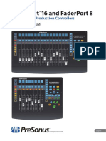 Faderport 16 and Faderport 8: Owner'S Manual