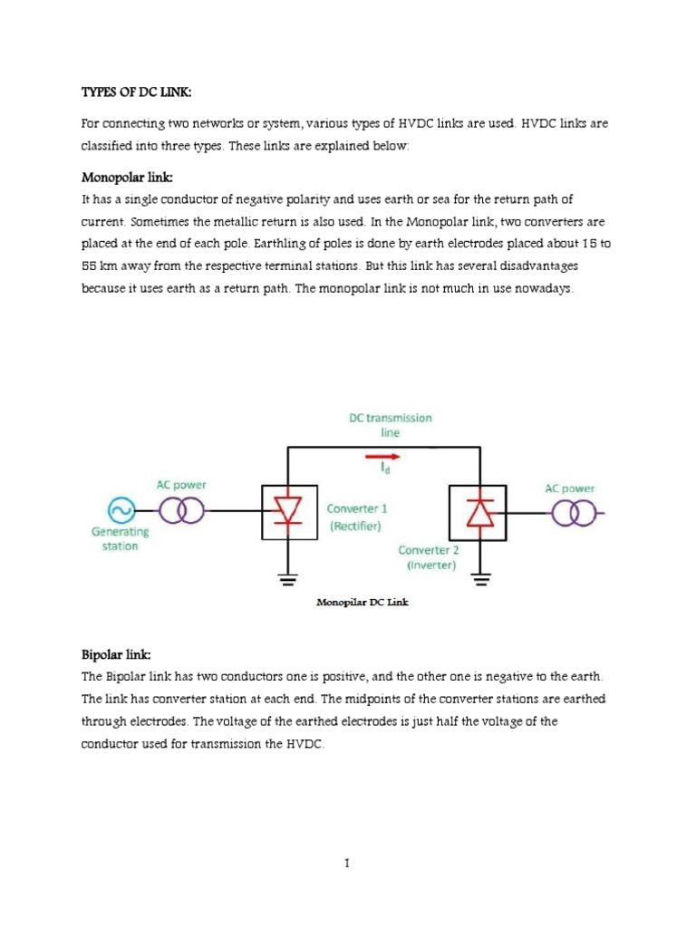 Types of HVDC Links Explained | PDF
