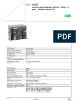 Masterpact NW20H1 2000A 3P circuit breaker