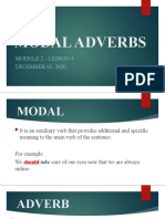 Lesson 4 Modal Adverbs