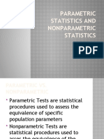 Parametric Statistics and Nonparametric Statistics