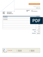 Basic Format With Optional Tax and Marketing Banner